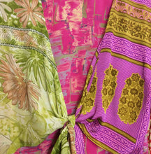 Load image into Gallery viewer, Sari Patchwork Wrap Top