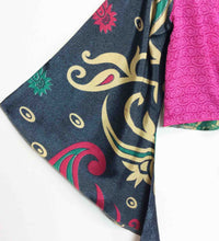 Load image into Gallery viewer, Sari Patchwork Wrap Top