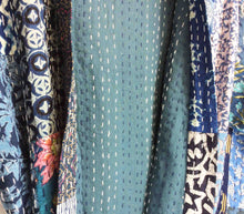 Load image into Gallery viewer, Blockprint Patchwork Kantha Robe