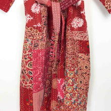 Load image into Gallery viewer, Blockprint Patchwork Kantha Robe