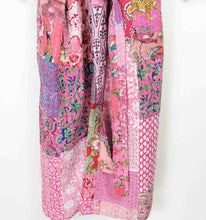 Load image into Gallery viewer, Blockprint Patchwork Kantha Robe