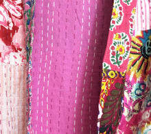 Load image into Gallery viewer, Blockprint Patchwork Kantha Robe