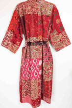 Load image into Gallery viewer, Blockprint Patchwork Kantha Robe