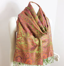 Load image into Gallery viewer, Silk Jamawar Scarf/Shawl