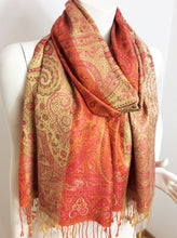 Load image into Gallery viewer, Silk Jamawar Scarf/Shawl