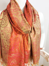 Load image into Gallery viewer, Silk Jamawar Scarf/Shawl