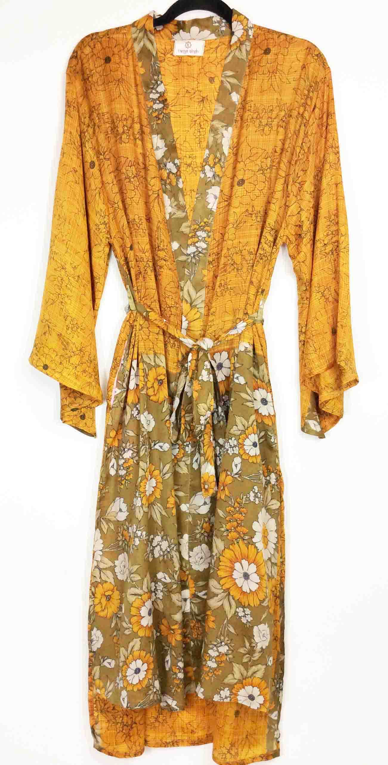 Vintage Sari Kimono Long