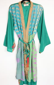 Vintage Sari Kimono Long