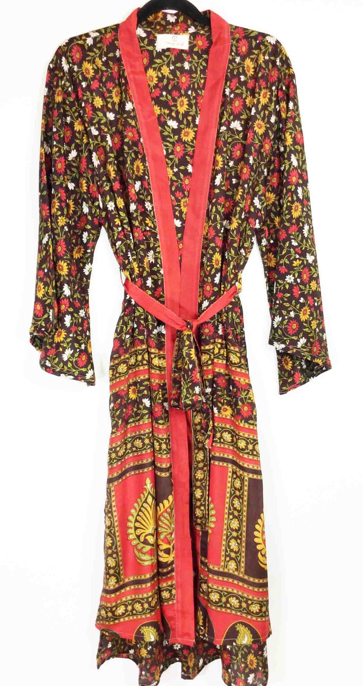 Vintage Sari Kimono Long
