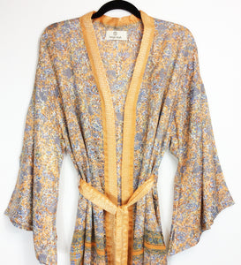 Vintage Sari Kimono Long