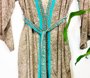 Vintage Sari Kimono Long