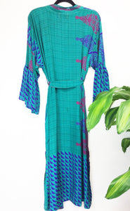 Vintage Sari Kimono Long