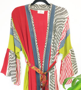 Vintage Sari Kimono Long