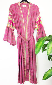 Vintage Sari Kimono Long