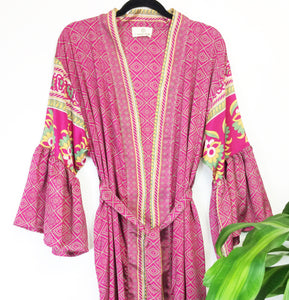 Vintage Sari Kimono Long