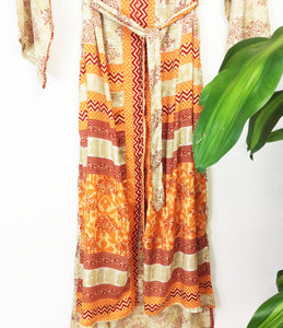 Vintage Sari Kimono Long