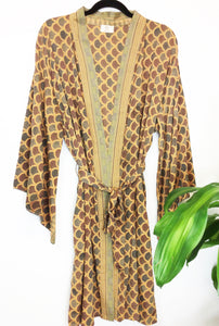 Vintage Sari Kimono Short