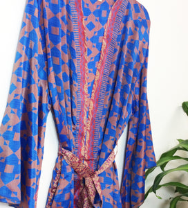 Vintage Sari Kimono Short