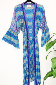 Vintage Sari Kimono Long