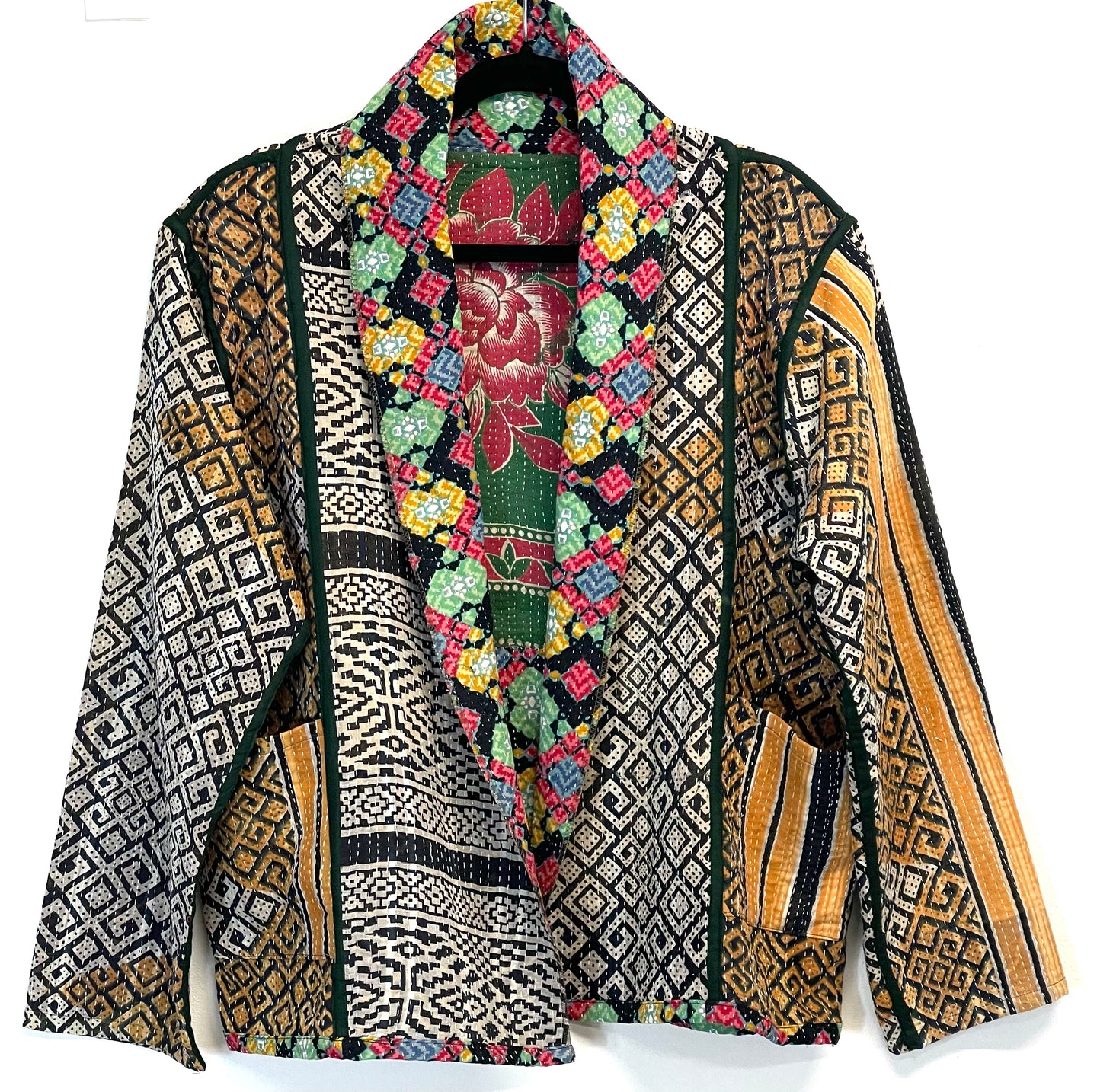Kantha Short Jacket (Free Size)