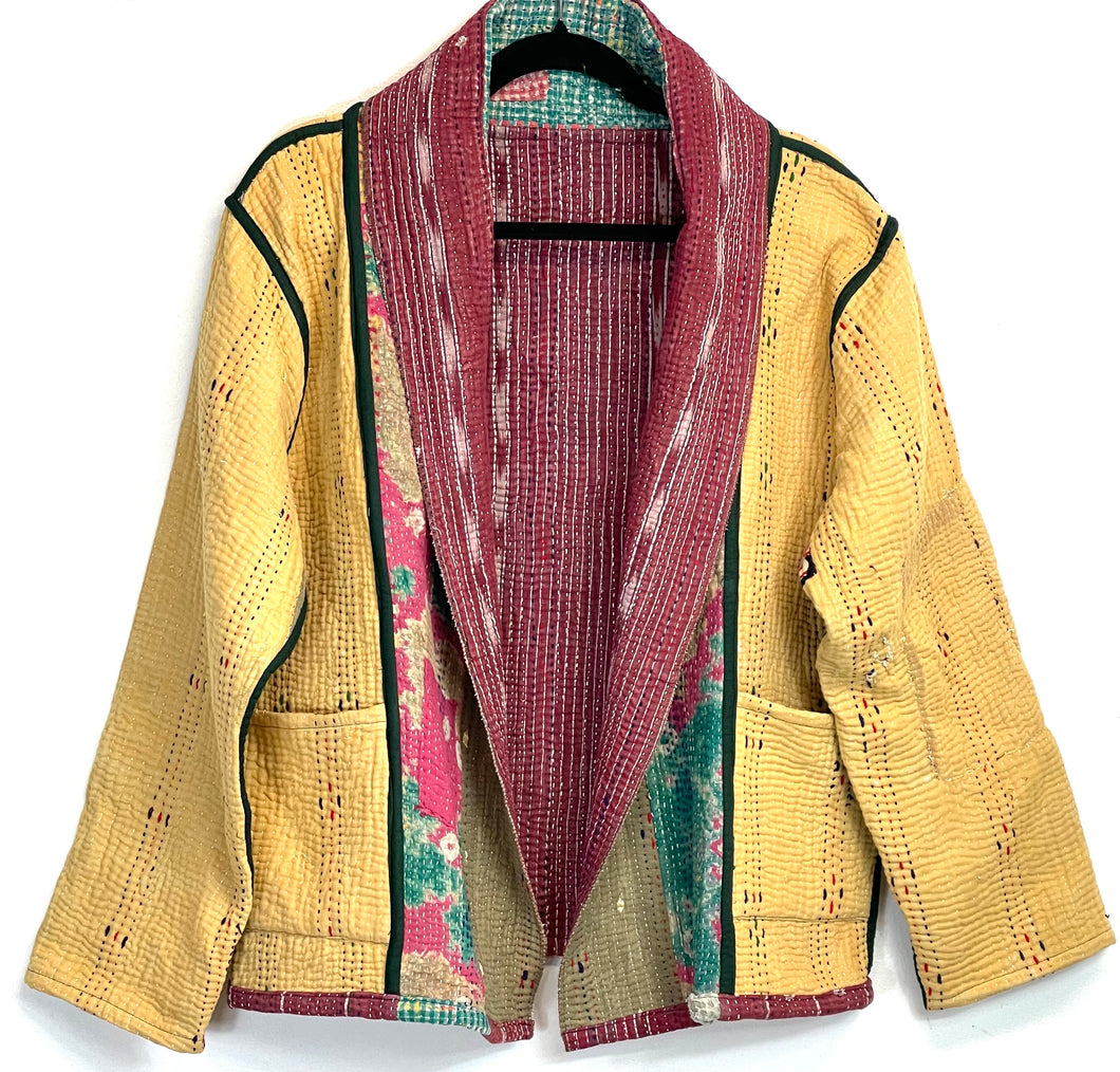 Kantha Short Jacket (Free Size)