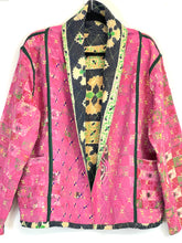 Load image into Gallery viewer, Kantha Short Jacket (free size)
