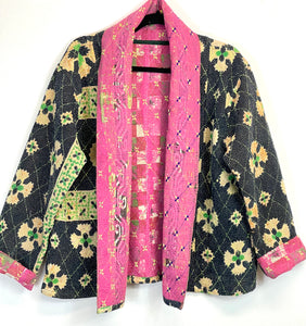 Kantha Short Jacket (free size)