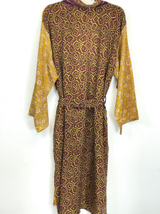 Vintage Sari Kimono Long