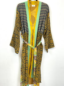 Vintage Sari Kimono Long