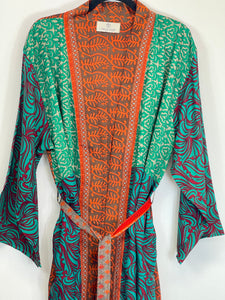 Vintage Sari Kimono Long