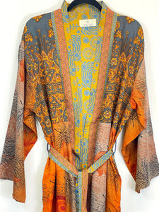 Vintage Sari Kimono Long