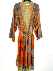 Vintage Sari Kimono Long