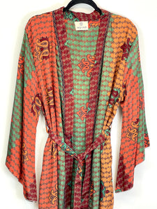 Vintage Sari Kimono Long