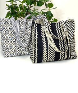 Blockprint Quilted Bag