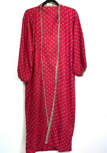 Vintage Sari Kimono Duster