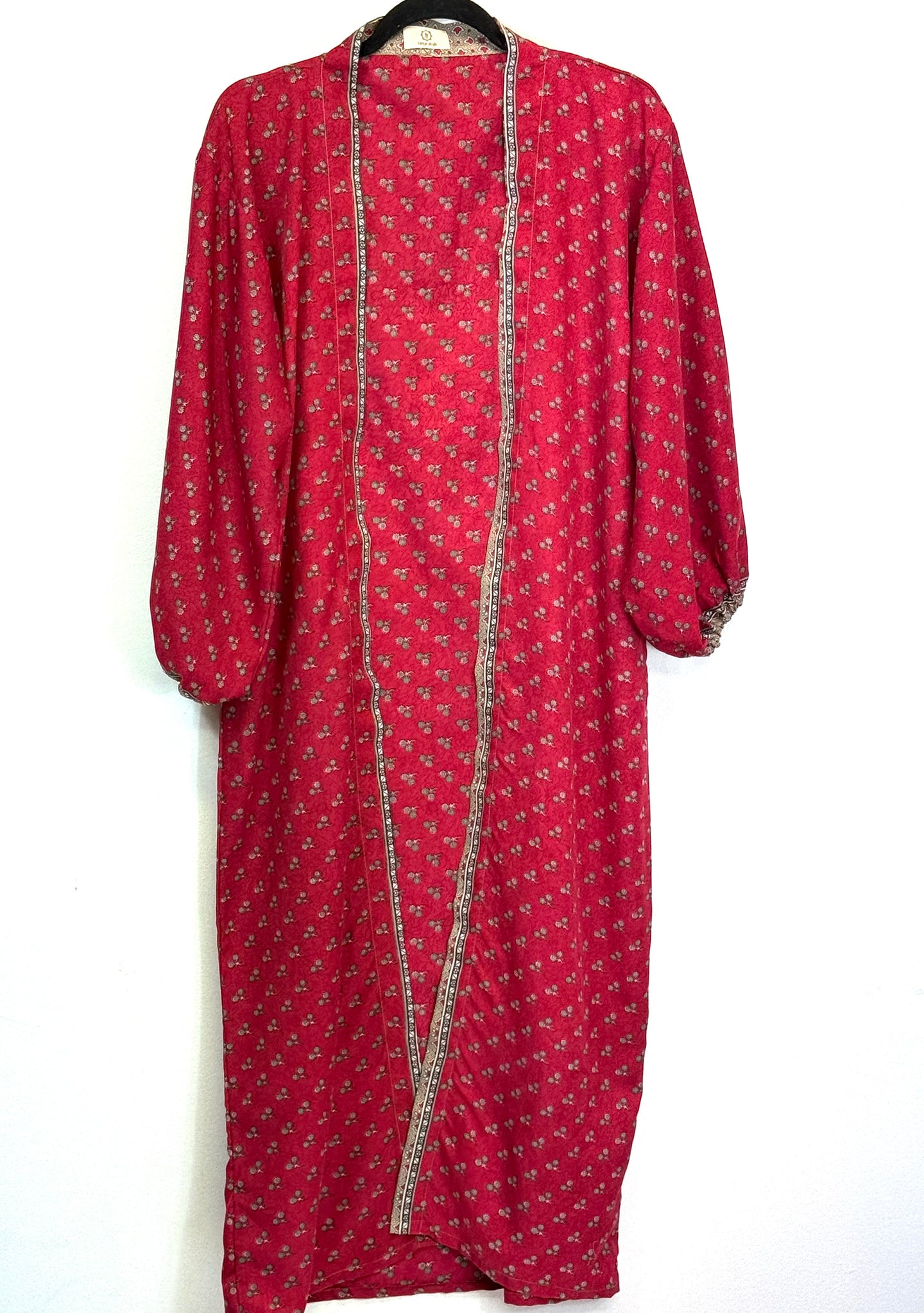 Vintage Sari Kimono Duster