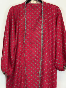 Vintage Sari Kimono Duster