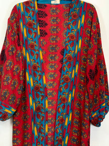 Vintage Sari Kimono Duster