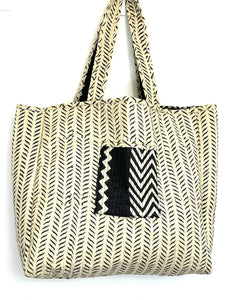 Blaockprint Quilted Bag