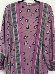 Vintage Sari Kimono Duster