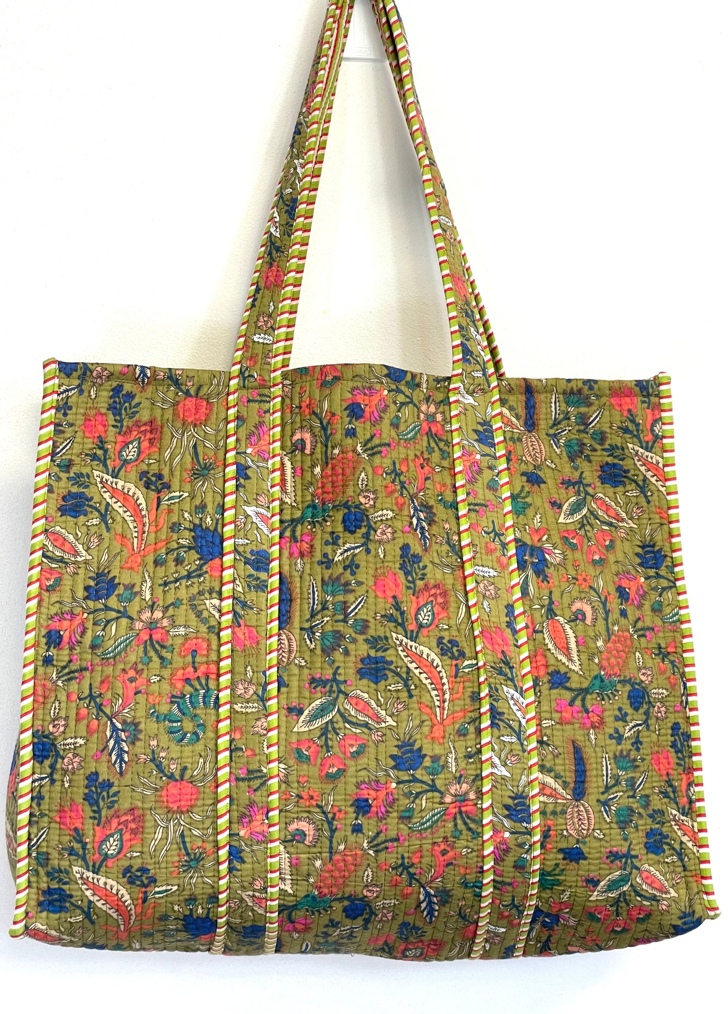 Blockprint Quilted Bag