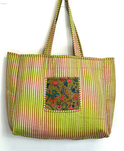 Blockprint Quilted Bag