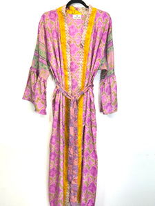 Vintage Sari Kimono Long