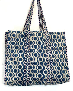 Blockprint Quilted Bag