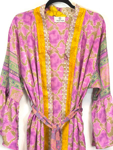 Vintage Sari Kimono Long