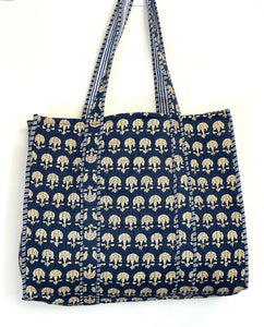 Blockprint Quilted Bag