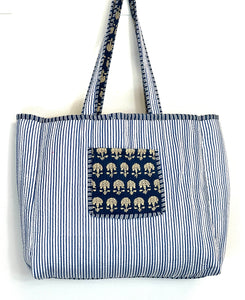 Blockprint Quilted Bag