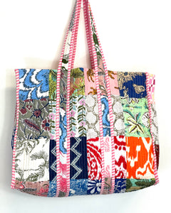 Blockprint Quilted Bag