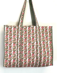 Blockprint Quilted Bag