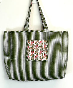 Blockprint Quilted Bag